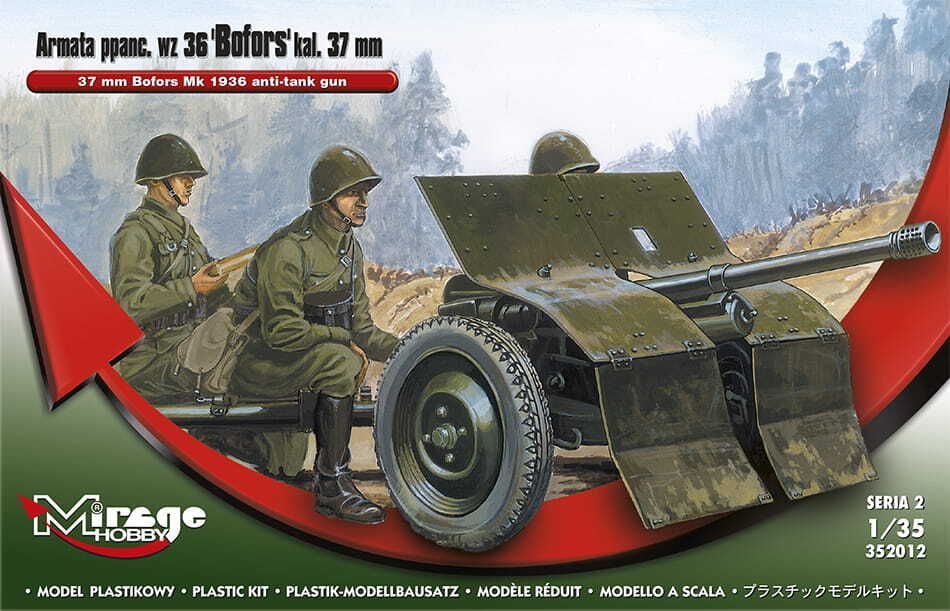Mirage MIR35212 1/35 WW.II Bofors 37mm Anti-Tank Gun