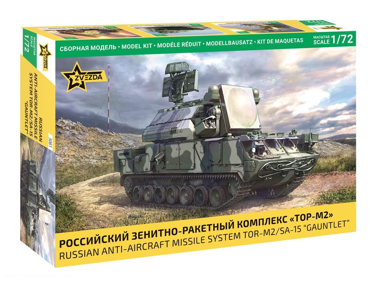 Zvezda ZV5081 1/72 Russian Anti - Aircraft Missile System TOR -M2 SA -15 "Gauntlet"