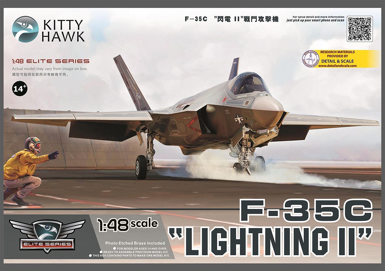 Kittyhawk KH80132 1/48 F-35C LIGHTNING II , Elite Series