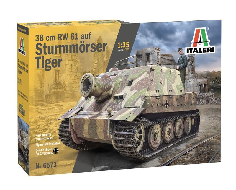 Italeri IT6573 1/35 38cm RW 61 auf Sturmmöser Tiger I