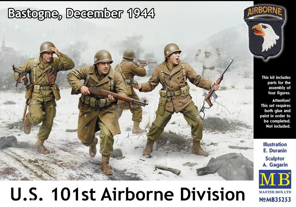 MASTER BOX MB35253 1/35 US 101st Airborne Division - Bastogne, December 1944 ( 4 Figures )