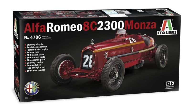 Italeri IT4706 1/12 Alfa Romeo 8C 2300 Monza Italeri IT4706 1/12 Alfa Romeo 8C 2300 Monza