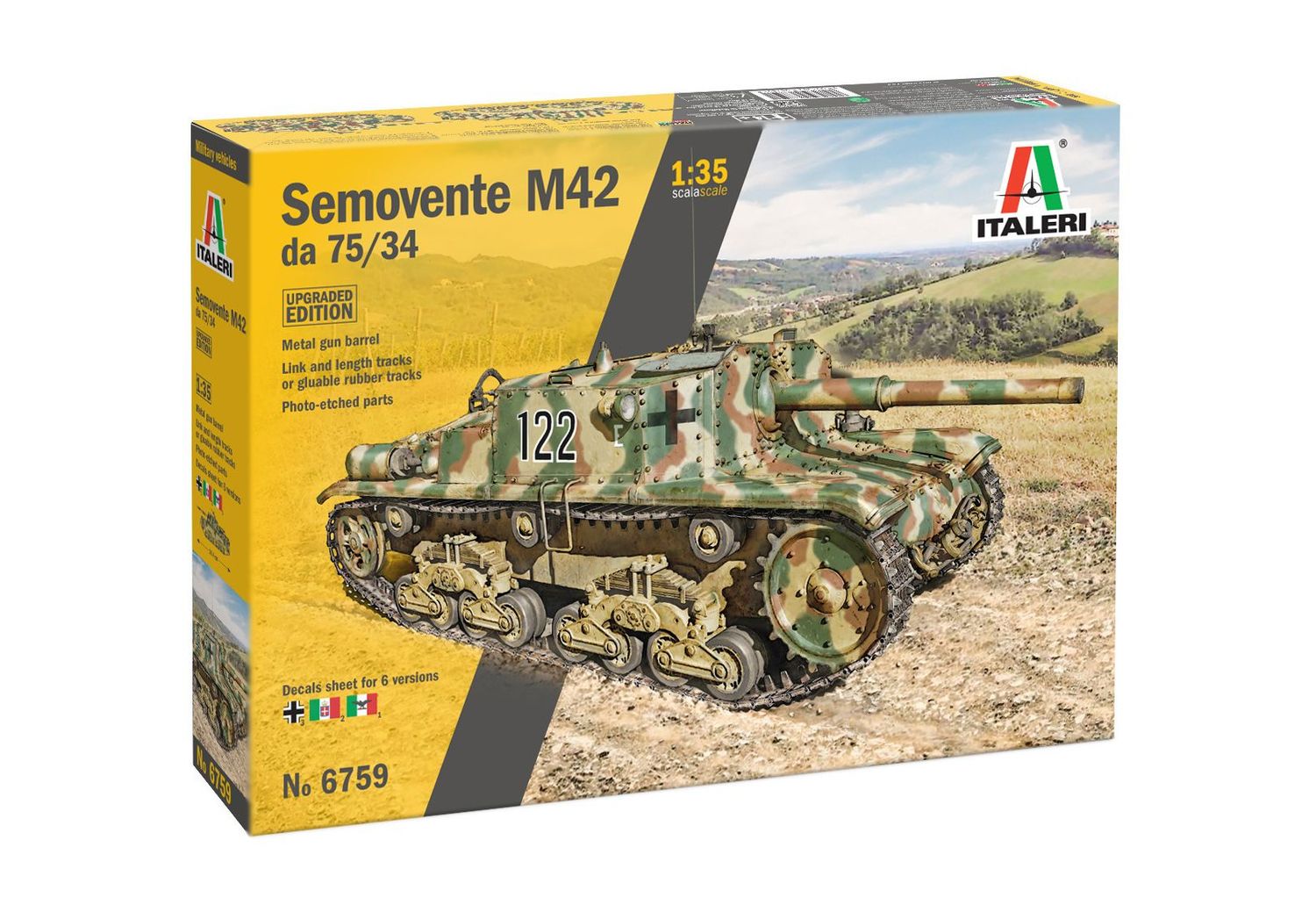 Italeri IT6759 1/35 Semovente M42 da 75/34 ( Upgraded Edition ) Italeri IT6759 1/35 Semovente M42 da 75/34 ( Upgraded Edition )