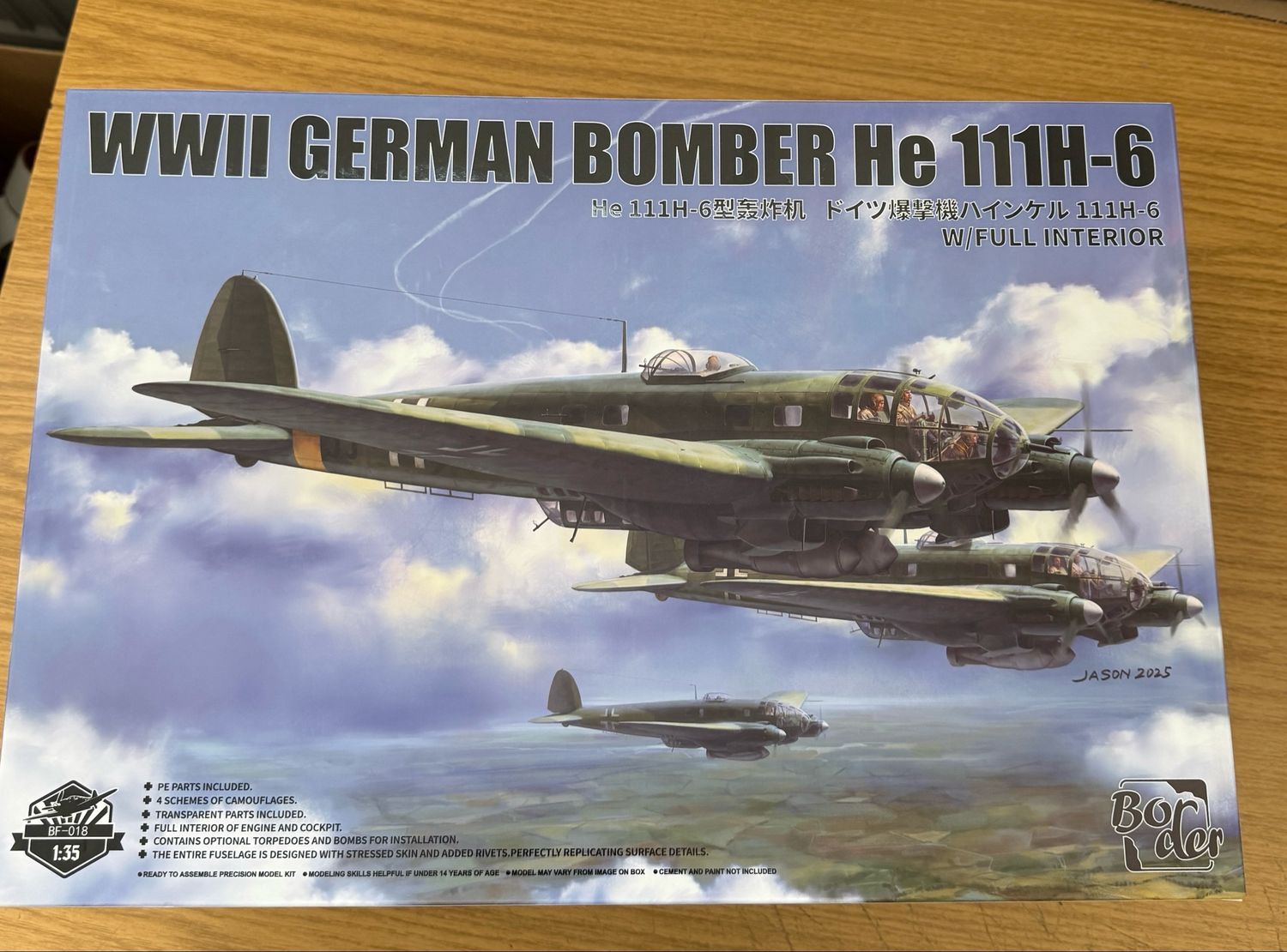 Border Models BMBF018 WWII German Bomber He 111H-6