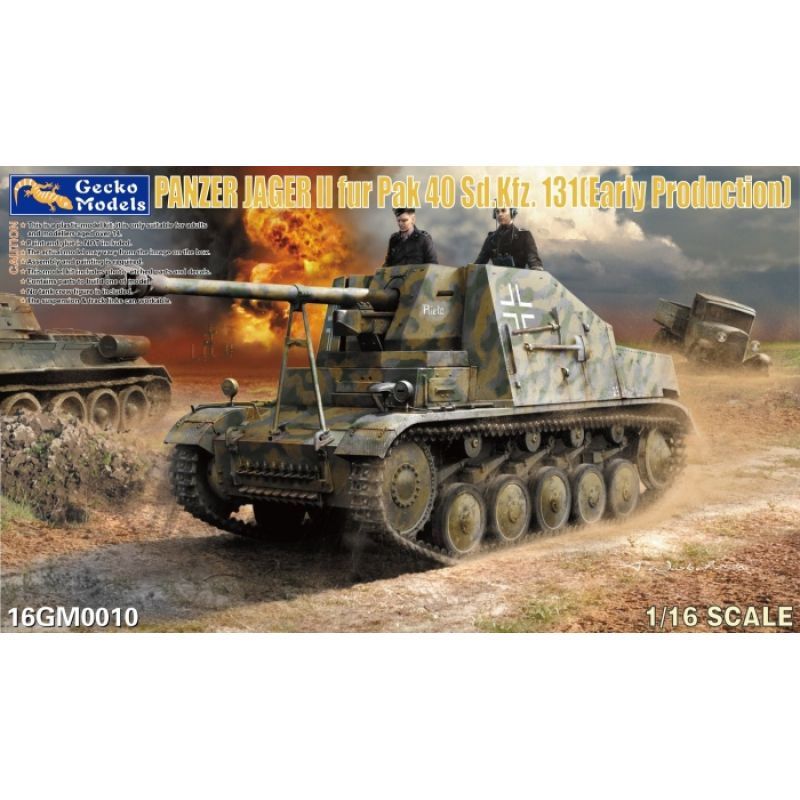 Gecko Models 16GM0010 1/16 Sd.Kfz. 131 , Pz.Kpfw.II / Panzerjäger II für Pak 40 ( Early Prod. ) Gecko Models 16GM0010 1/16 Sd.Kfz. 131 , Pz.Kpfw.II / Panzerjäger II für Pak 40 ( Early Prod. )