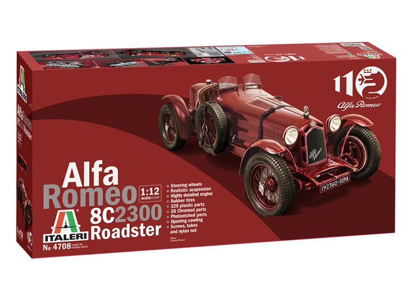 Italeri IT4708 1/12 Alfa Romeo 8C 2300 Roadster