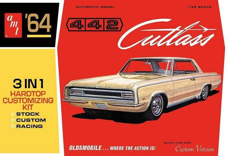 AMT AMT1066 1/25 _V  Oldsmobile Cutlass 442 Hardtop ( 1964 )