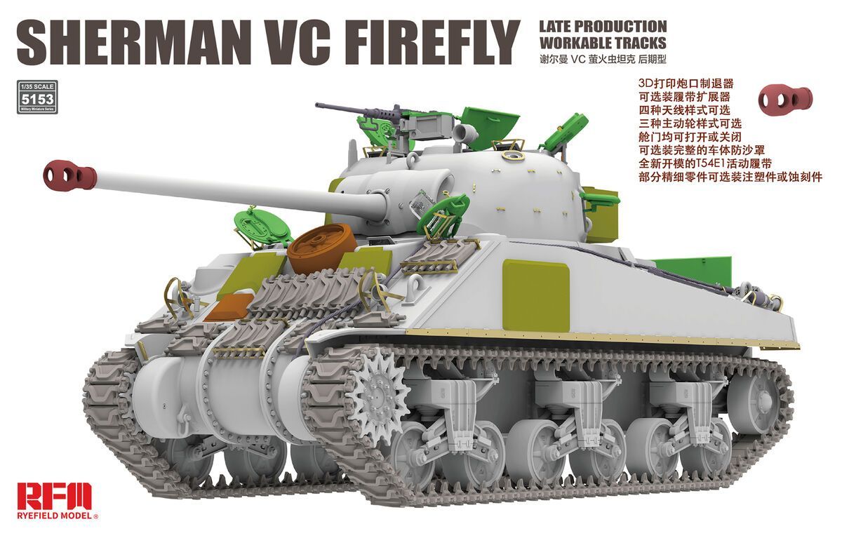 RYEFIELD RM5153 1/35 Sherman VC Firefly - Late Production