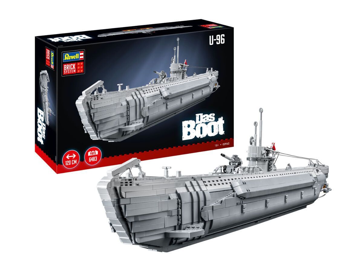 REVELL REV00960 1/56 WW.II Germ. U - Boot "Das Boot" Type VII C ( U- 96 ) - Brick System