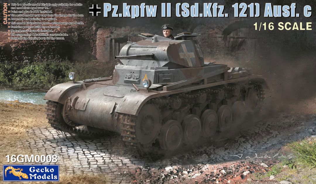 Gecko Models 16GM0008 1/16 Pz. Kpfw. II , Ausf. A/B/C