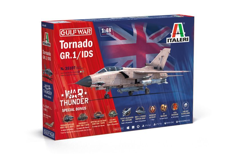 Italeri IT35107 1/48 Tornado Gr.1/IDS War Thunder - Special Bonus