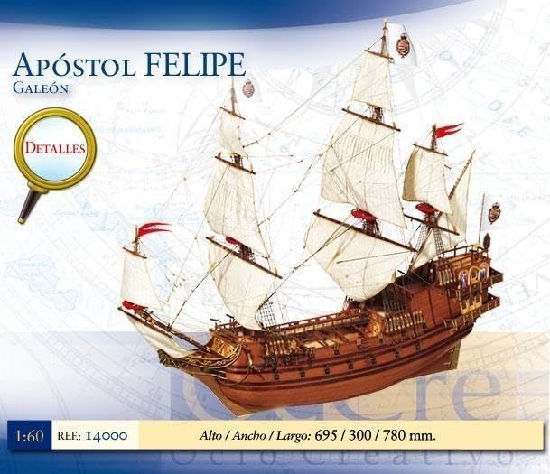 Occre OCR14000 1/60 Apóstol Felipe , silber - Montagebausatz
