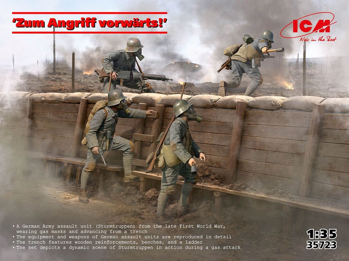 ICM ICM35723 1/35 German Infantry - 'Zum Angriff vorwärts' !! ICM ICM35723 1/35 German Infantry - 'Zum Angriff vorwärts' !!