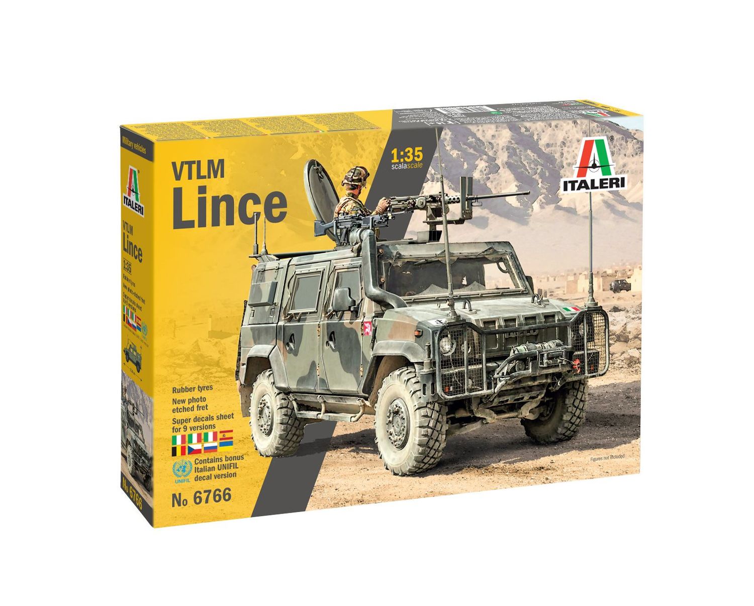Italeri IT6766 1/35 VTLM Lince - Super Decals Sheet for 9 Versions ! Italeri IT6766 1/35 VTLM Lince - Super Decals Sheet for 9 Versions !