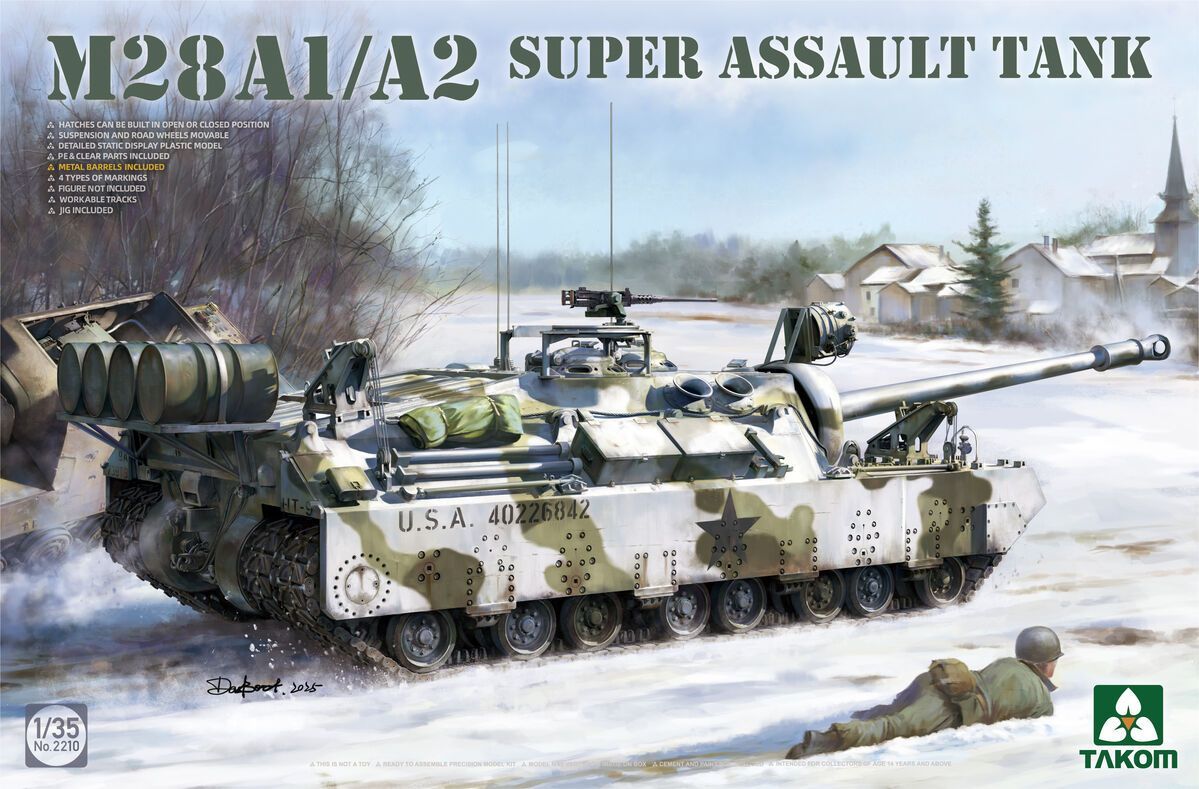 TAKOM TAK2210 1/35 M28 A1/A2 Super Assault Tank TAKOM TAK2210 1/35 M28 A1/A2 Super Assault Tank