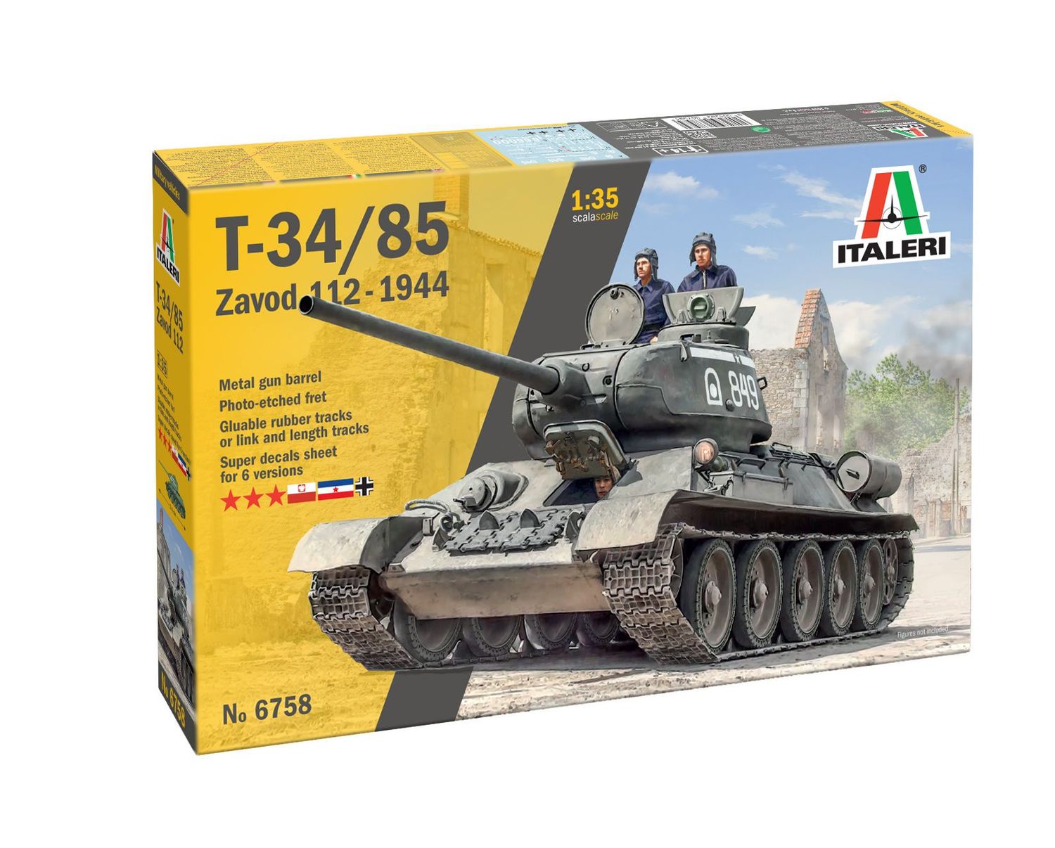 Italeri IT6758 1/35 T-34/85 'Zavod 112' - 1944 Italeri IT6758 1/35 T-34/85 'Zavod 112' - 1944