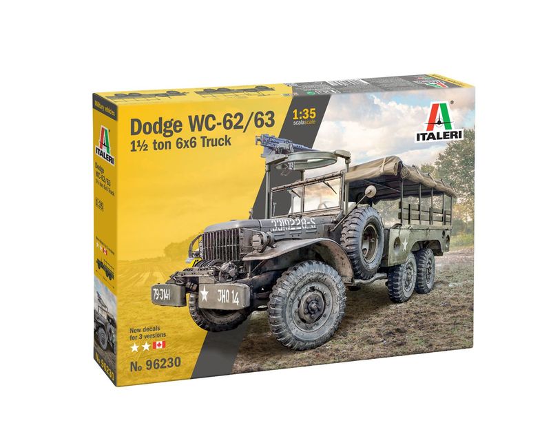 Italeri IT96230 1/35 Dodge WC- 62 / WC- 63 1 1/2 ton 6x6 Truck Italeri IT96230 1/35 Dodge WC- 62 / WC- 63 1 1/2 ton 6x6 Truck