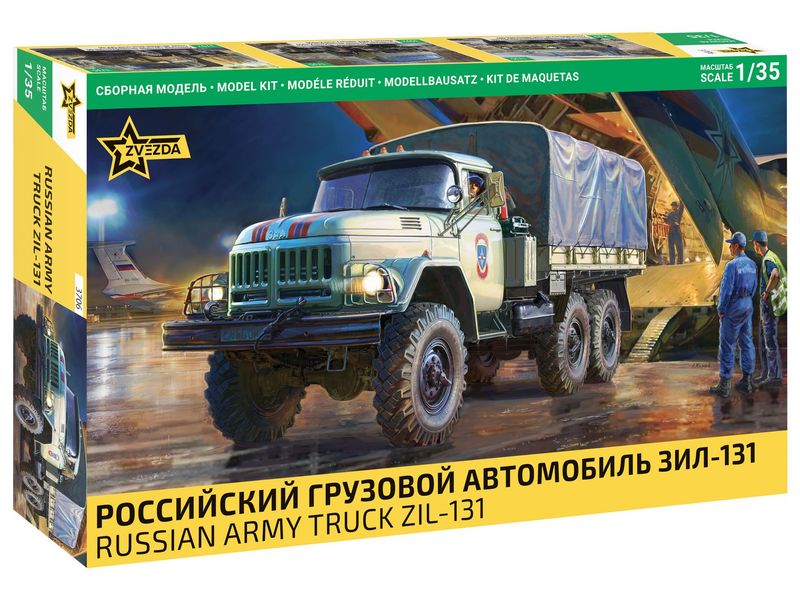 Zvezda ZV3706 1:35 Zil-131 - Russian Army Truck Zvezda ZV3706 1:35 Zil-131 - Russian Army Truck