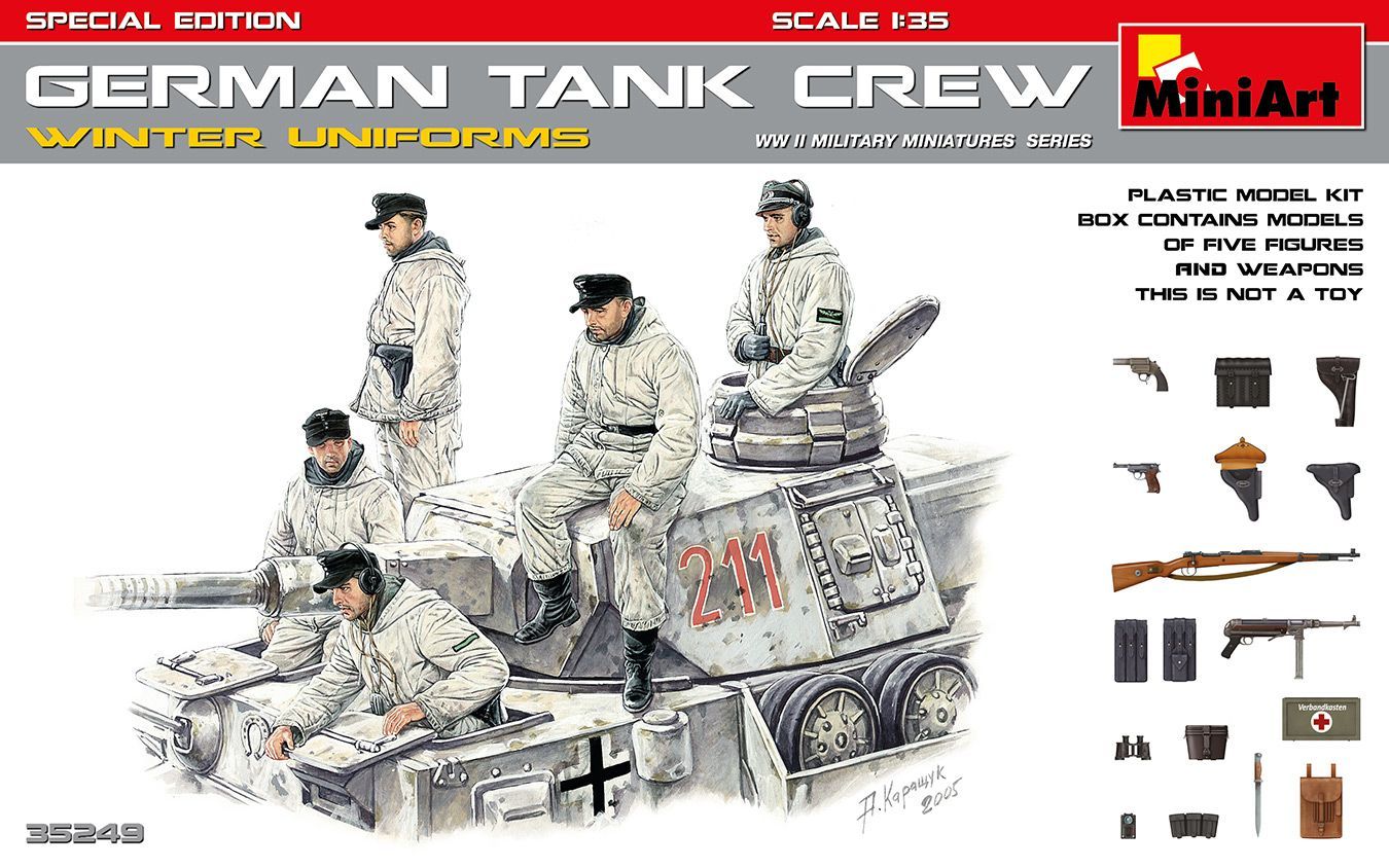 Miniart MA35249 1/35 German Tank Crew ( winter ) Special Edition Miniart MA35249 1/35 German Tank Crew ( winter ) Special Edition