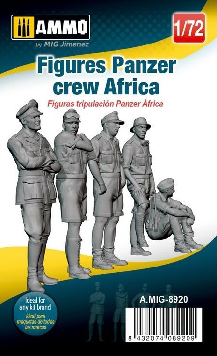 AMMO AMIG8920 1/72 Germ. Tank Crew - Afrika Korps - ANGEBOT !! AMMO AMIG8920 1/72 Germ. Tank Crew - Afrika Korps - ANGEBOT !!