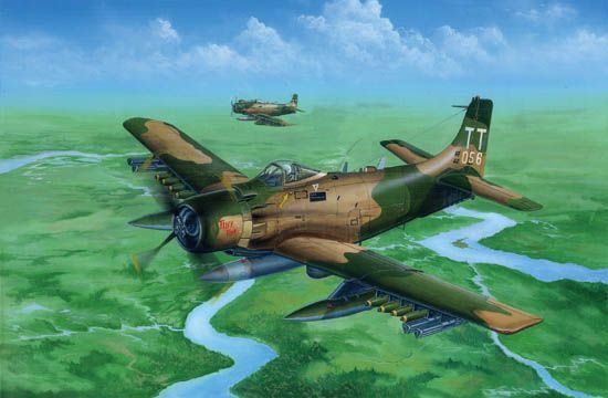 Trumpeter TR02254_S 1/32 A-1J AD-7 Skyraider + EDUARD 33127 Ätzteilesatz - Interior Trumpeter TR02254_S 1/32 A-1J AD-7 Skyraider + EDUARD 33127 Ätzteilesatz - Interior