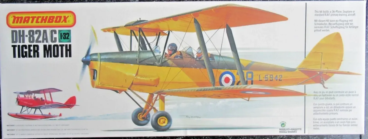 Matchbox 40505_S 1/32 de Havilland Tiger Moth - Box mit Lagerspuren !! Matchbox 40505_S 1/32 de Havilland Tiger Moth - Box mit Lagerspuren !!