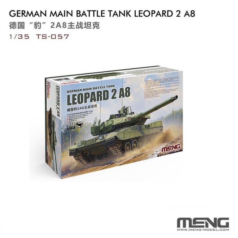 MENG TS057 1/35 Leopard 2A8 - German Main Battle Tank MENG TS057 1/35 Leopard 2A8 - German Main Battle Tank