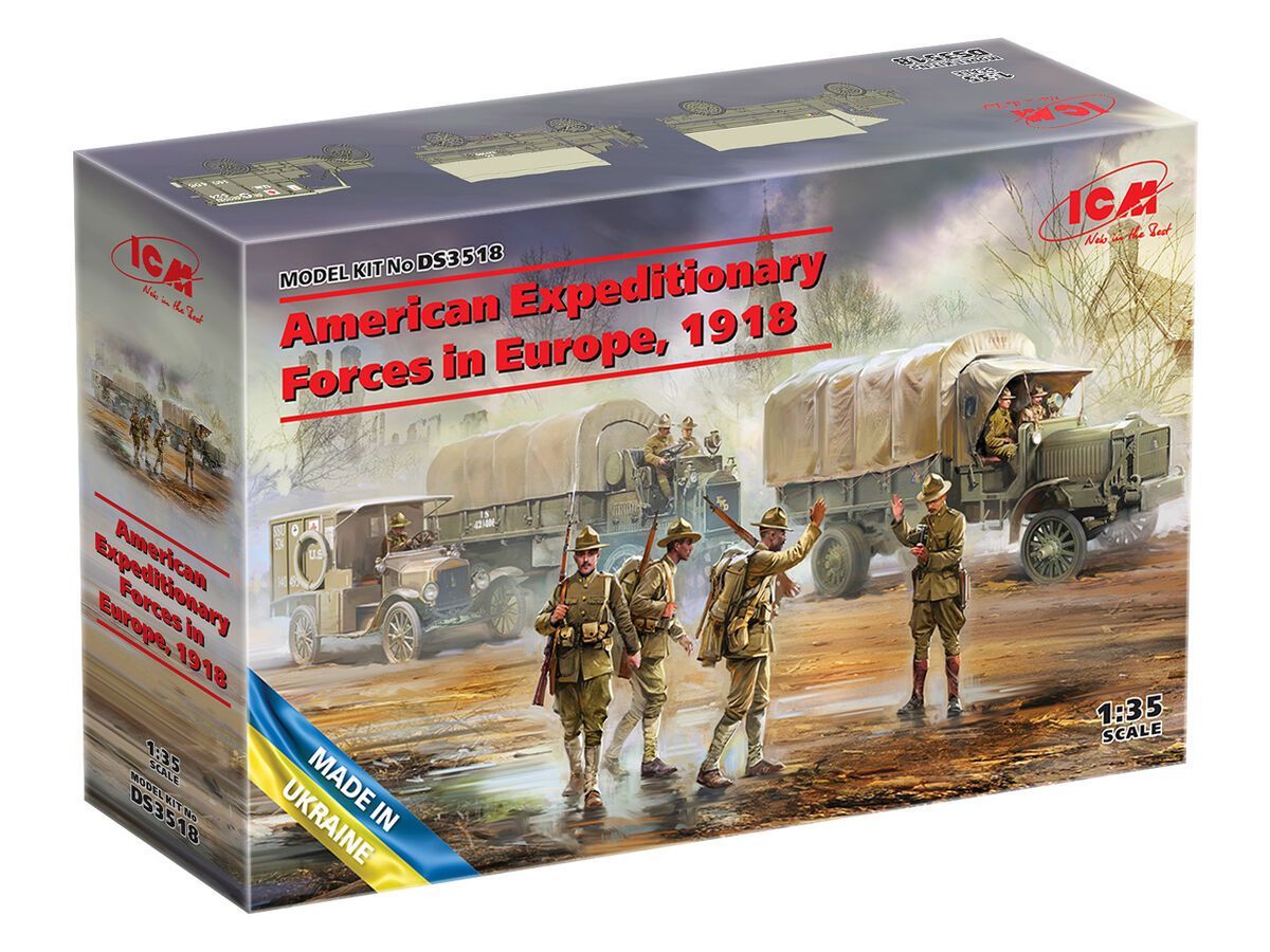ICM ICMDS3518 1/35 American Expeditionary Forces in Europe, 1918 ICM ICMDS3518 1/35 American Expeditionary Forces in Europe, 1918