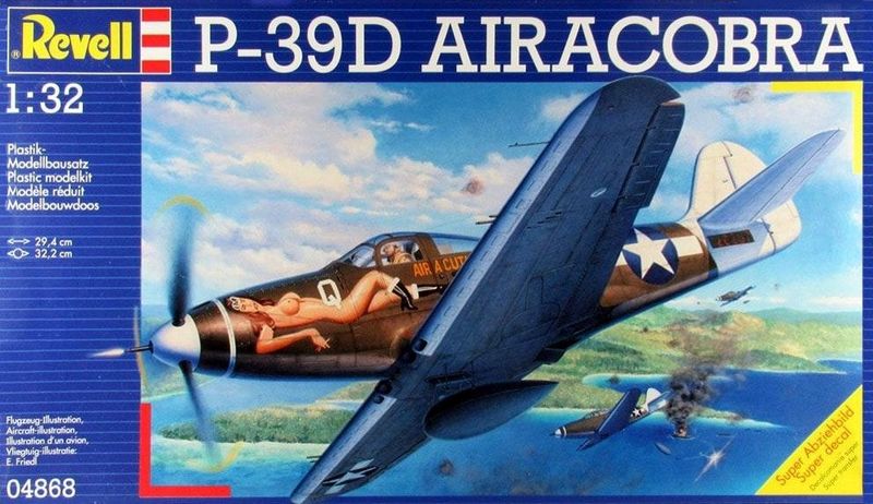REVELL REV04868_S 1/32 Bell P-39D Airacobra + EDUARD E32595 , Box mit Lagerspuren !! REVELL REV04868_S 1/32 Bell P-39D Airacobra + EDUARD E32595 , Box mit Lagerspuren !!