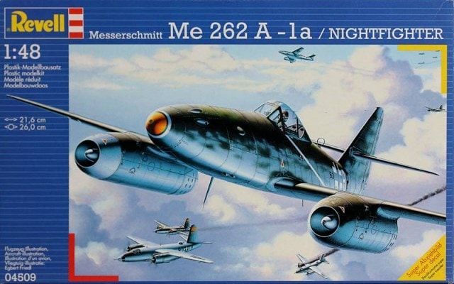 REVELL REV04509_S 1/48 Messerschmitt Me 262 A-1a / Nightfighter , Box mit Lagerspuren !!