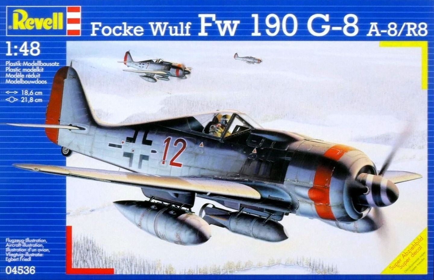 REVELL REV04536_S 1/48 Focke Wulf Fw 190 G-8 A-8/R8 , Box mit Lagerspuren !! REVELL REV04536_S 1/48 Focke Wulf Fw 190 G-8 A-8/R8 , Box mit Lagerspuren !!