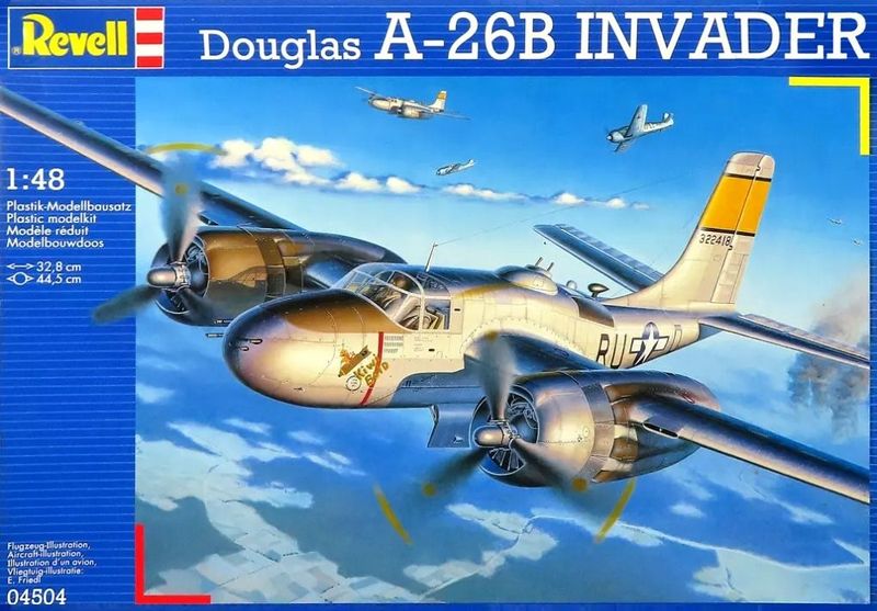 REVELL REV04504_S 1/48 Douglas A-26B Invader , Box mit Lagerspuren !! REVELL REV04504_S 1/48 Douglas A-26B Invader , Box mit Lagerspuren !!