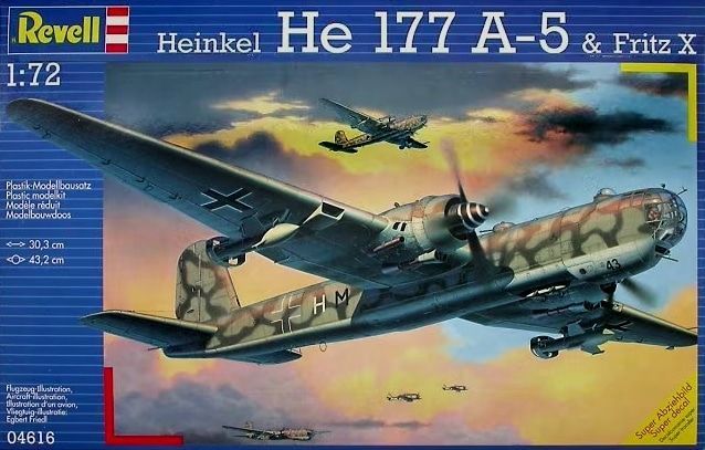 REVELL REV04616_S 1/72 Heinkel He 177A-5 'Greif'+ EDUARD Mask CX038 - BONUS !!! REVELL REV04616_S 1/72 Heinkel He 177A-5 'Greif'+ EDUARD Mask CX038 - BONUS !!!