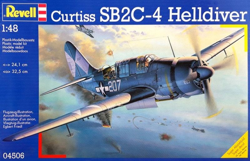 REVELL REV04506_S 1/48 Curtiss SB2C-4 Helldiver , Box mit Lagerspuren !! REVELL REV04506_S 1/48 Curtiss SB2C-4 Helldiver , Box mit Lagerspuren !!