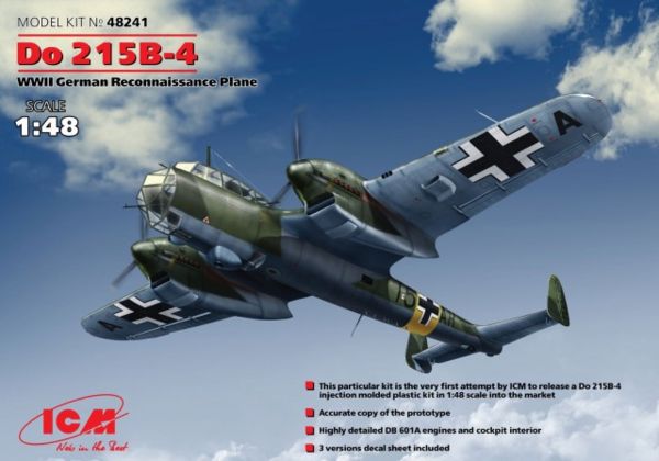 ICM ICM48241_S 1/48 Do 215B - 4 , WWII German Reconnaissance Plane ICM ICM48241_S 1/48 Do 215B - 4 , WWII German Reconnaissance Plane
