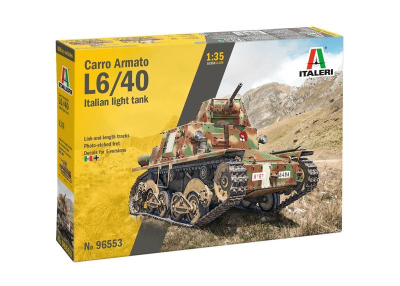 Italeri IT96553 1/35 Carro Armato L6 / 40 Italeri IT96553 1/35 Carro Armato L6 / 40