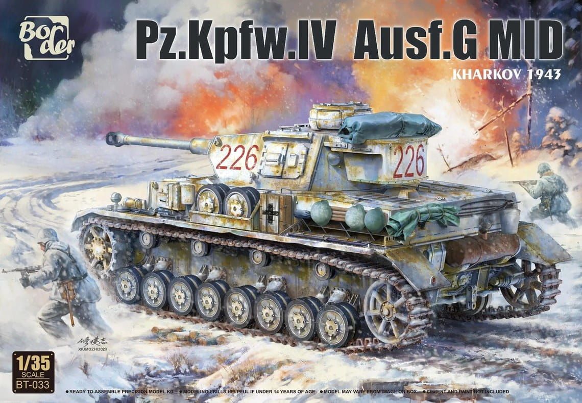Border Models BMBT033 1/35 Pz.Kpfw.IV , Ausf. G - Mid Production , Kharkov 1943 - ANGEBOT !! Border Models BMBT033 1/35 Pz.Kpfw.IV , Ausf. G - Mid Production , Kharkov 1943 - ANGEBOT !!
