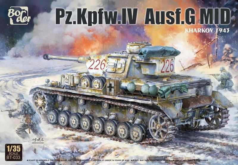 Border Models BMBT033 1/35 Pz.Kpfw.IV , Ausf. G - Mid Production , Kharkov 1943 - ANGEBOT !! Border Models BMBT033 1/35 Pz.Kpfw.IV , Ausf. G - Mid Production , Kharkov 1943 - ANGEBOT !!