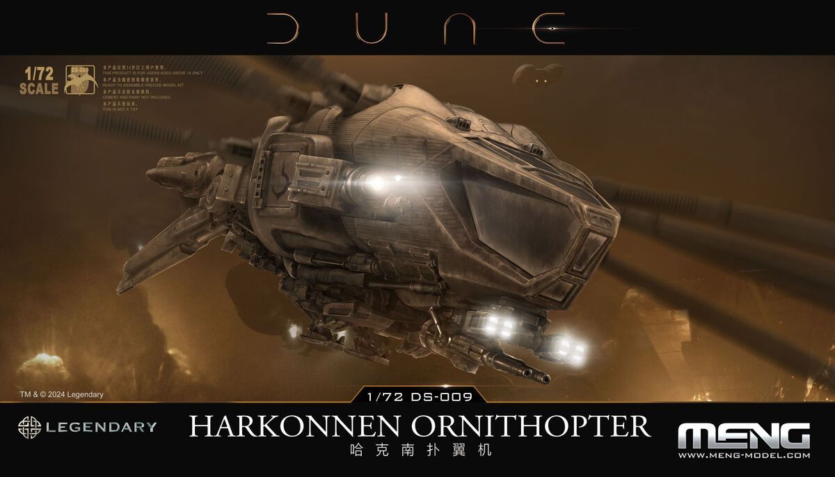 MENG DS009 _V 1/72 Dune Harkonnen Ornithopter MENG DS009 _V 1/72 Dune Harkonnen Ornithopter