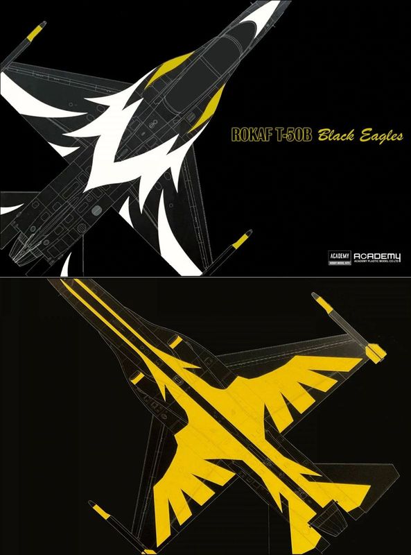 Academy 12242 1/48 ROKAF T-50B [ Black Eagles ]