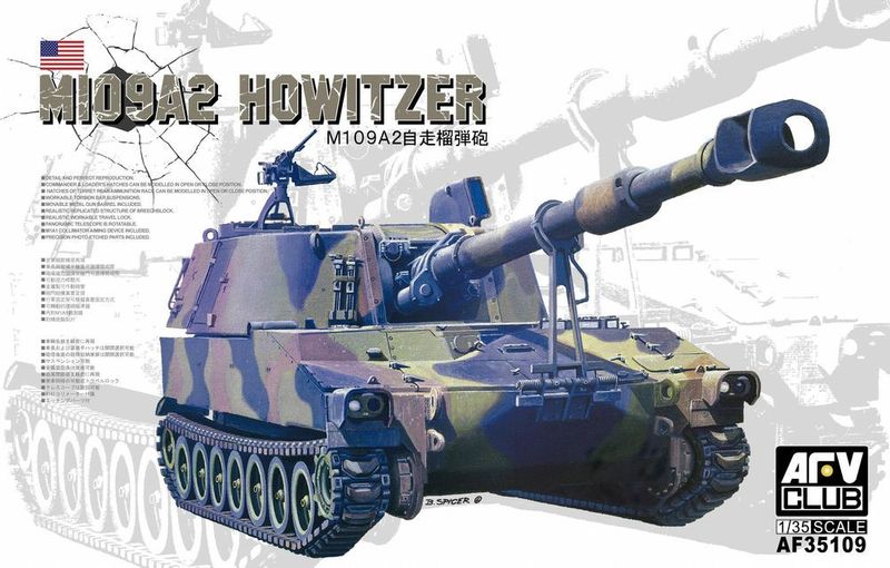 AFV CLUB AFV35109_V 1/35 M109A2 Howitzer AFV CLUB AFV35109_V 1/35 M109A2 Howitzer