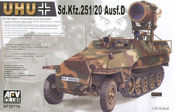 AFV CLUB AFV35116_V 1/35 Sd.Kfz.251/20 , Ausf. D - 'UHU' AFV CLUB AFV35116_V 1/35 Sd.Kfz.251/20 , Ausf. D - 'UHU'