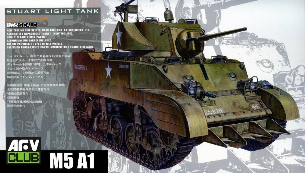 AFV CLUB AFV35161_V 1/35 American light tank M5A1 Stuart ( Late Version ) AFV CLUB AFV35161_V 1/35 American light tank M5A1 Stuart ( Late Version )