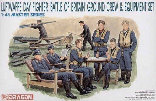 DRAGON DR5532 1/48 Luftwaffe Day Fighter 'Battle of Britain' Ground Crew & equipment set DRAGON DR5532 1/48 Luftwaffe Day Fighter 'Battle of Britain' Ground Crew & equipment set