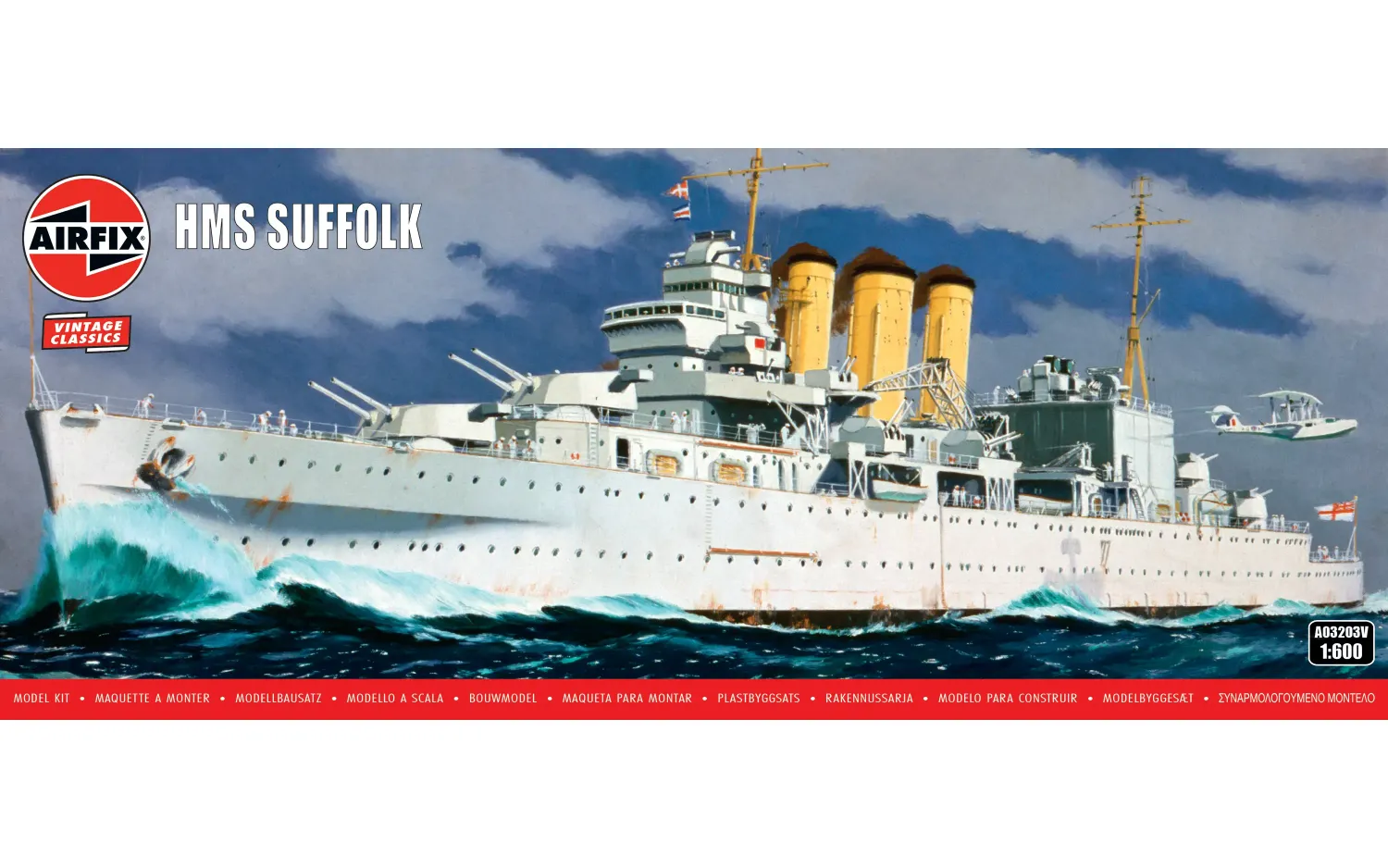 Airfix AF03203V 1/600 HMS Suffolk ( Vintage Classics ) Airfix AF03203V 1/600 HMS Suffolk ( Vintage Classics )