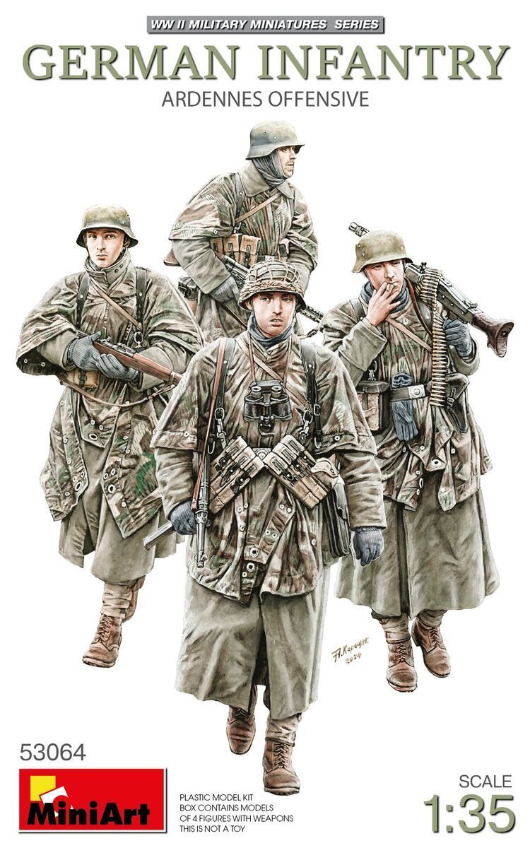 Miniart MA53064 1/35 German Infantry - Ardennes Offensive 1944/45 ( 4 Figures ) Miniart MA53064 1/35 German Infantry - Ardennes Offensive 1944/45 ( 4 Figures )