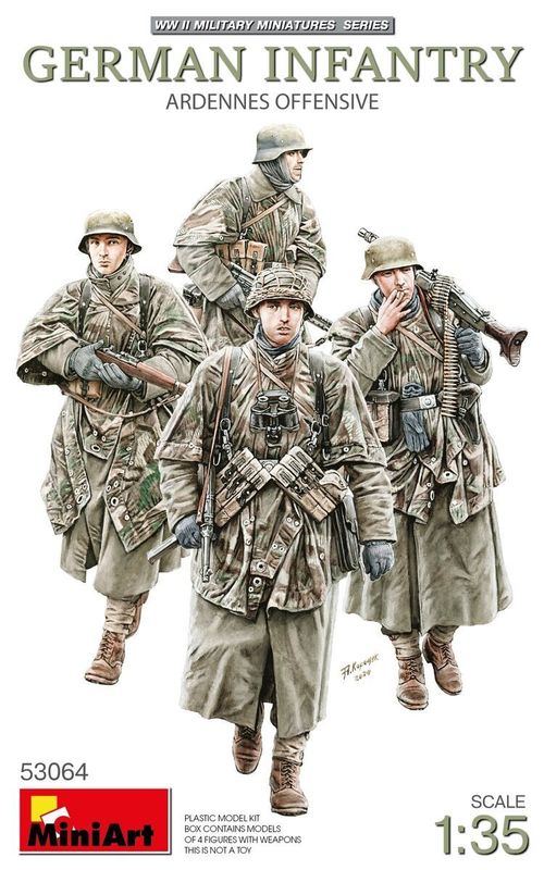 Miniart MA53064 1/35 German Infantry - Ardennes Offensive 1944/45 ( 4 Figures )