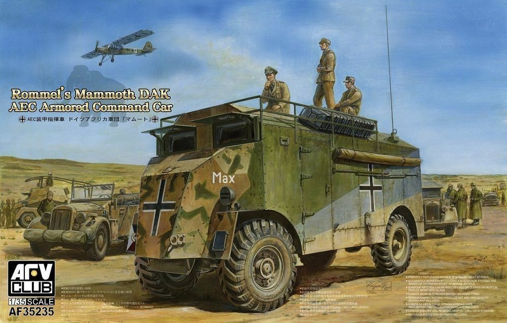 AFV CLUB AFV35235_V 1/35 Rommel's Mammoth DAK AEC Armored Command Car AFV CLUB AFV35235_V 1/35 Rommel's Mammoth DAK AEC Armored Command Car