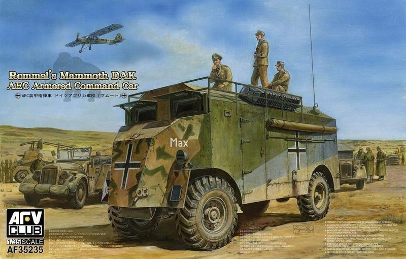 AFV CLUB AFV35235_V 1/35 Rommel's Mammoth DAK AEC Armored Command Car AFV CLUB AFV35235_V 1/35 Rommel's Mammoth DAK AEC Armored Command Car
