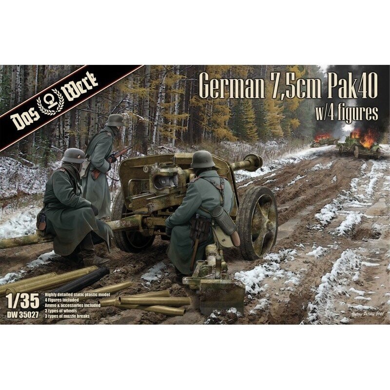 Das Werk DAW35027_S 1/35 German 7,5cm Pak40 Das Werk DAW35027_S 1/35 German 7,5cm Pak40